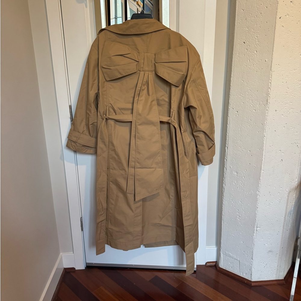 NWT GAP/Sandy Liang Tan Trench Coat, L/XL - Picture 4 of 4